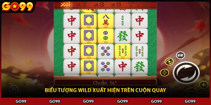 Biểu tượng Wild xuất hiện trên cuộn quay